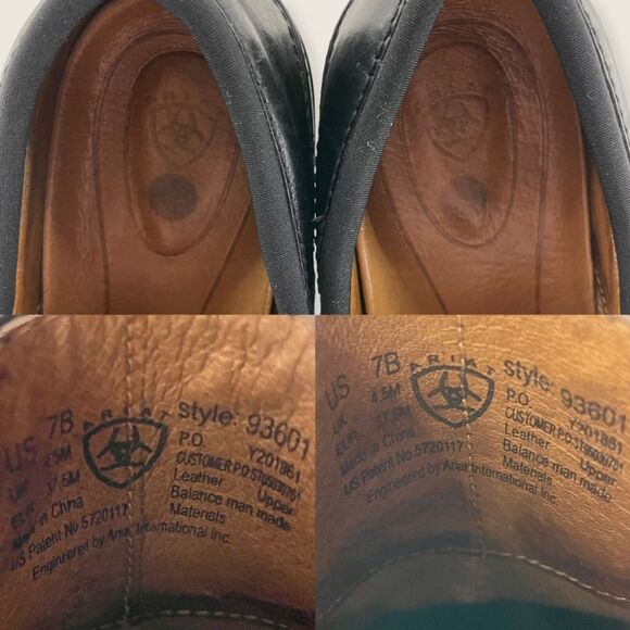 Ariat Del Mar Black Leather Silvertone Horse Bit 2" Heeled Clog SN 93601 7 - Picture 9 of 9